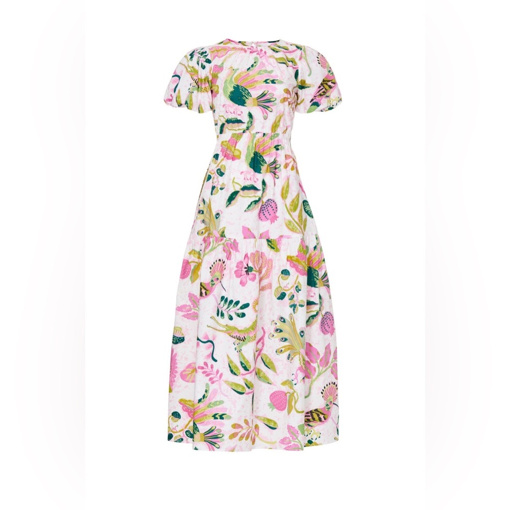 Banjanan Pink and Green Floral Dress - Picture 4 of 9